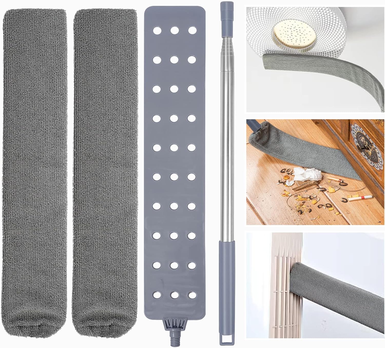 Teleskop-staubwedel, Nachttisch-staubbürste Aus Waschbarem, Flexiblem Edelstahl, Zur Reinigung Von Schlafsofas, Autos, Ecken Und Möbeln