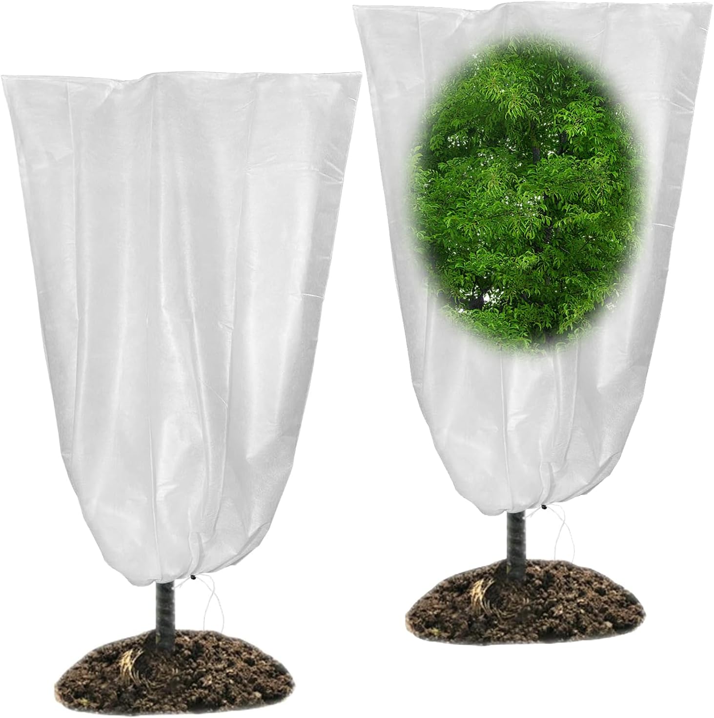 2er-pack Winter-pflanzenschutzhüllen 100 X 80 Cm, Winter-pflanzenschutzhüllen, Winter-pflanzenschutzhüllen Für Den Außenbereich Für Oliven-, Palmen- Und Zitronenbäume