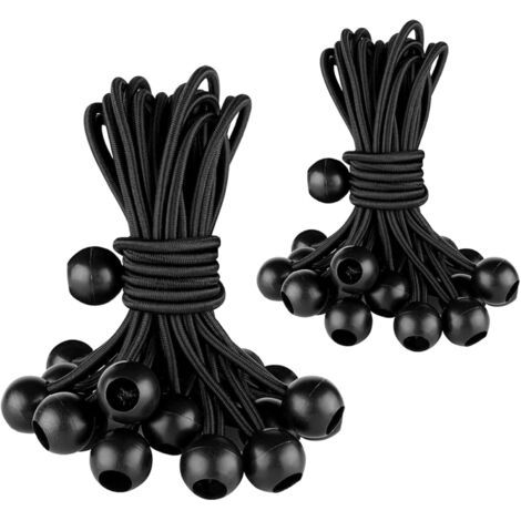 40 Stück Elastische Bungee-seile Mit Kugelenden, Bungee-seile, Für Planen, Campingzelte, Markisen, Banner, Pavillons, Vorhänge, Verlängerungsgurte, Planenstützen