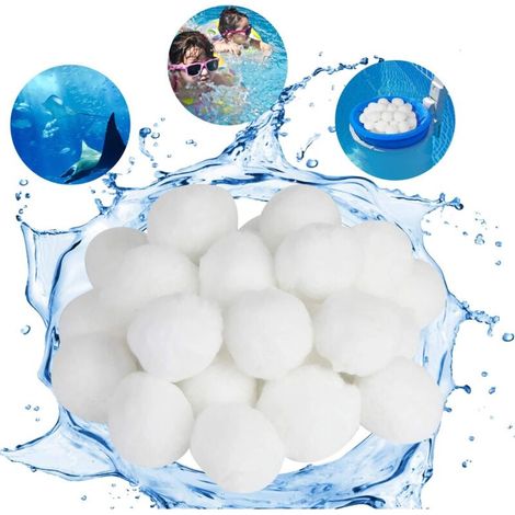 Filterkugeln, 700 G, Für Schwimmbäder, Alternative Zu 25 Kg Filtersand, Faserfiltermedium Für Schwimmbäder, Sandfilter (700 G)