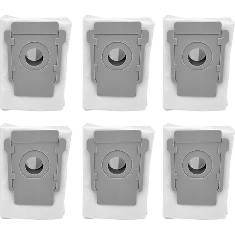 6er-pack Staubsaugerbeutel, Kompatibel Mit Irobot I7, I7 Plus, I3, I6+, I8 Plus, S9+ Plus Serie E5, E6, E7 Und Allen Clean Base Modellen