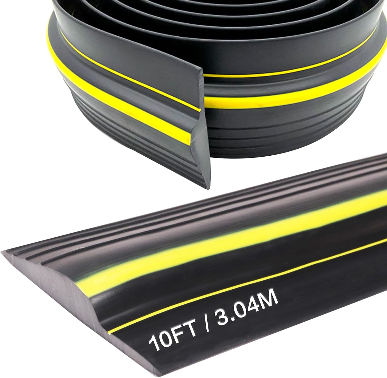 3m Garagentor-schwellendichtung, Universelle Schwellendichtung, Gummidichtung Für Schwingtore Oder Standardtore (schwarz, 80 Mm X 14 Mm X 3 M)