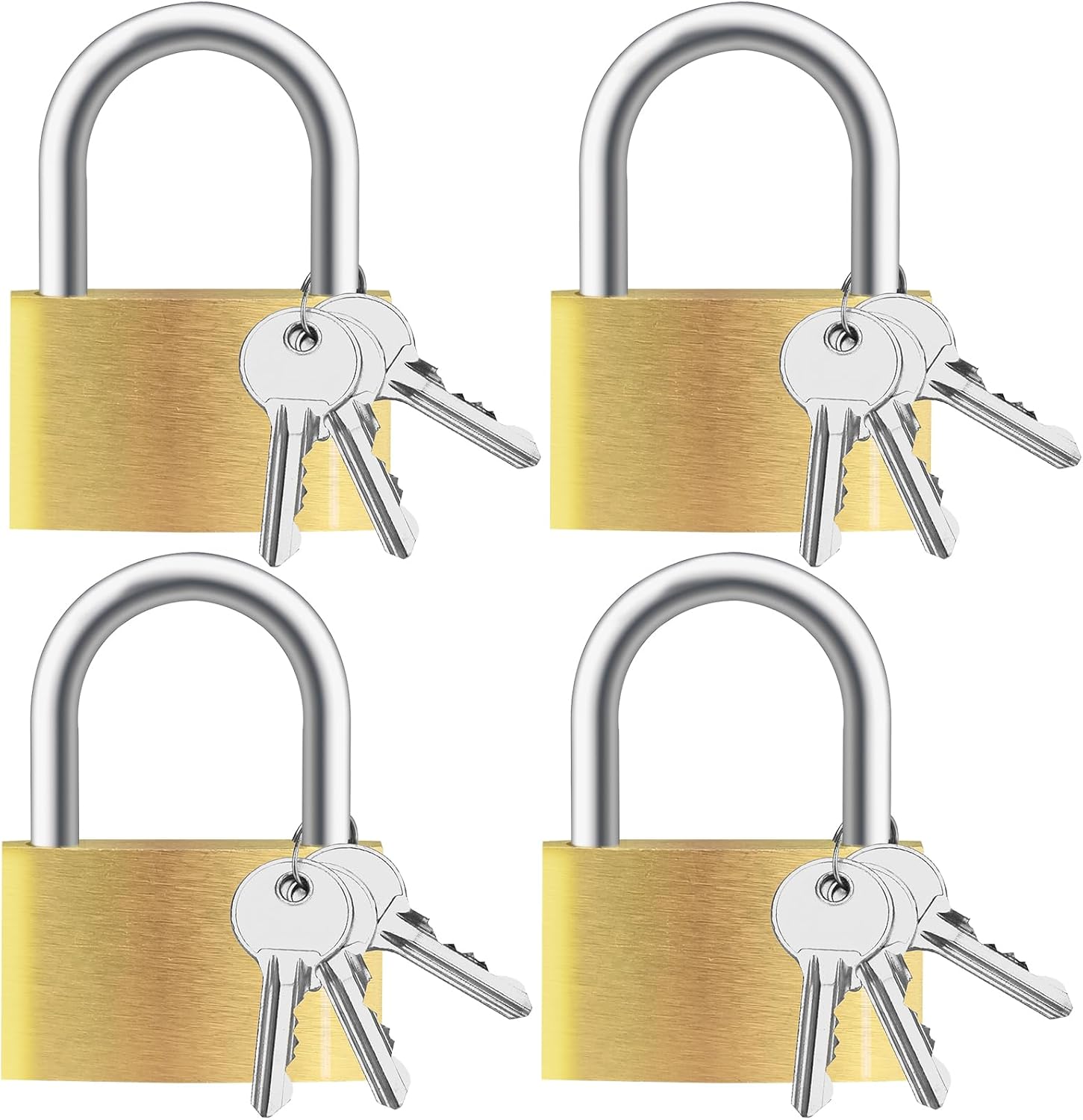 10er-pack Kleine Messing-vorhängeschlösser Für Spinde Im Studentenwohnheim Kleine, Sichere Vorhängeschlösser (4 X 3 X 0,8 Cm) Für Koffer, Kleiderschränke, Reisetaschen Und Spinde