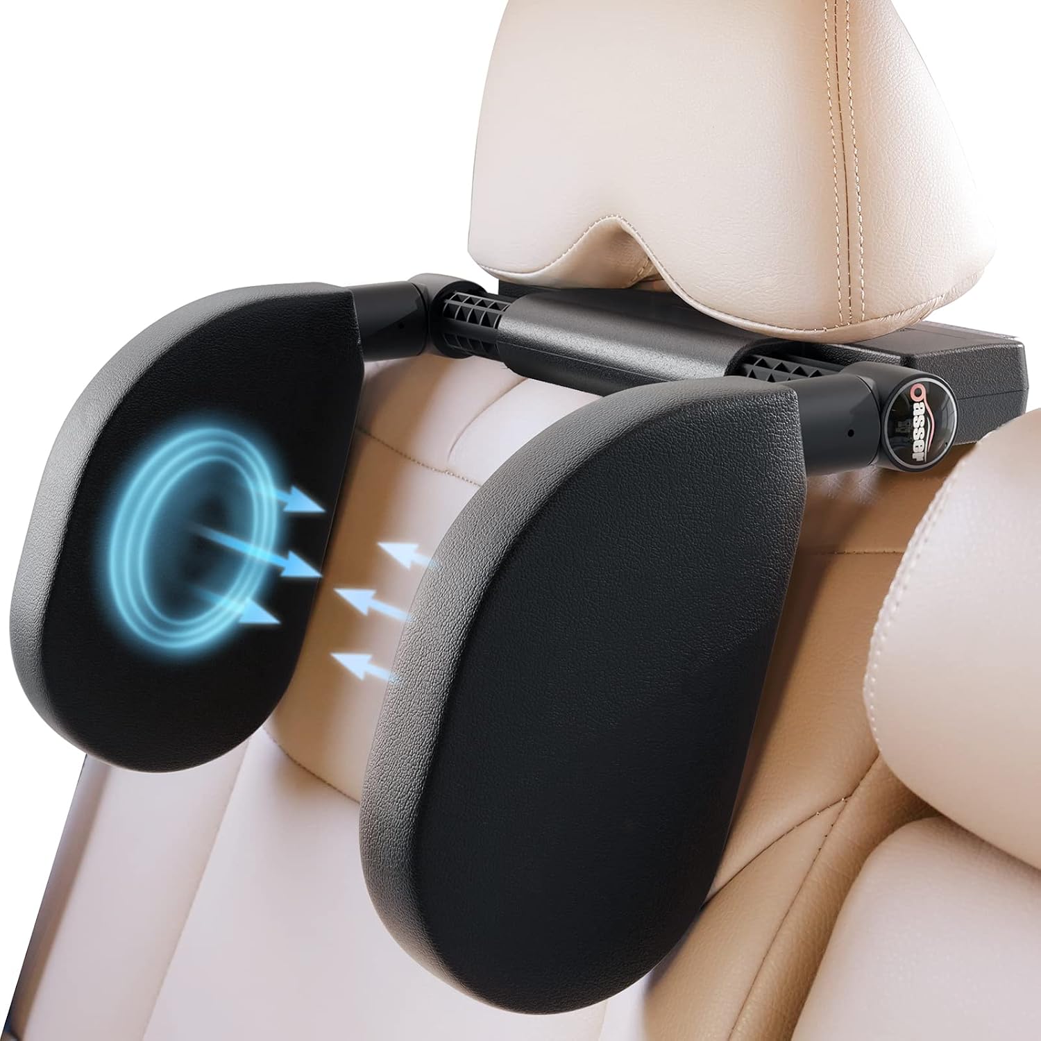 Oasser Kinder-autokopfstütze, Erwachsenen-autokopfstütze, 360° Drehbare Und Verstellbare Kopfstütze Für Autositze, Ideal Zum Schlafen Während Der Fahrt, Geeignet Für Kinder Und Erwachsene
