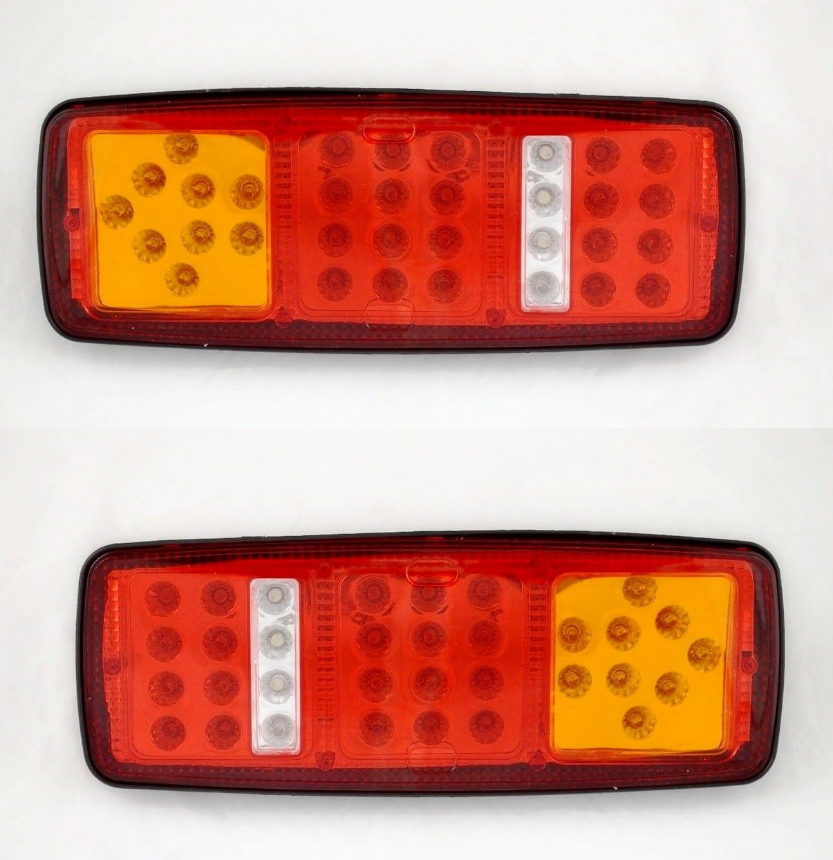 2 X 12v Led-rückleuchten Mit 4 Funktionen Für Lkw-fahrgestell, Anhänger, Kipper, Wohnmobil, Lkw, Camper