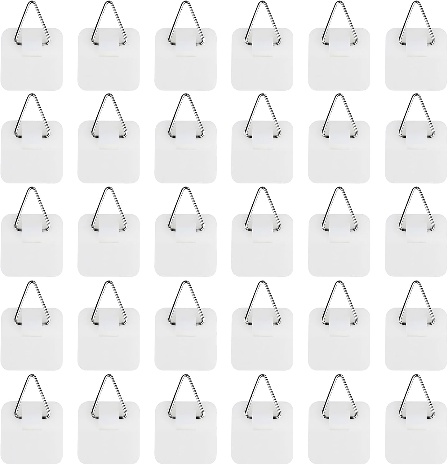 Packung Mit 120 Selbstklebenden Bilderhaken, Klebehaken Für Bilderrahmen, Starke Haken Bis Max. 5 Kg, Einfache Montage Ohne Werkzeug (kleines Quadrat)