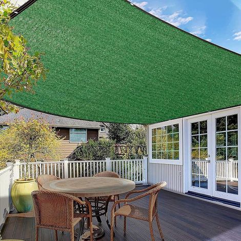 Schattierungsnetzesonnensegel, 75 % Schattierungsnetz, Sonnenbeständig, Sonnenschutz, Für Terrasse, Gewächshaus, Innenhof, Grünfläche, 3 X 3 M