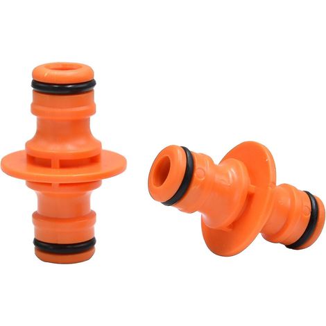 Doppelter Schlauchverbinder (6 Stück, Orange)