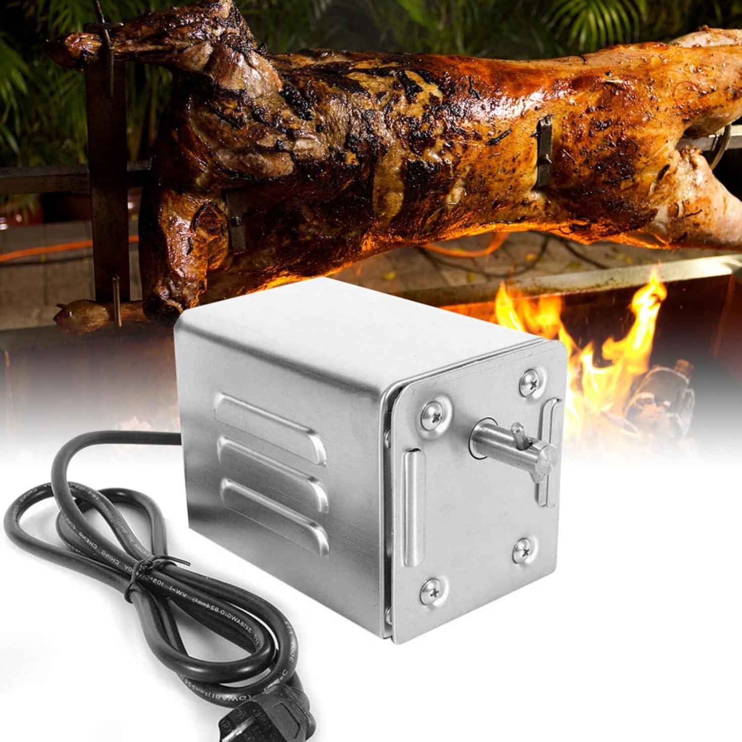 Sp-s40 Drehspießmotor Für 70 Kg Edelstahl-grillrost, Elektromotor Für Hähnchen, Ziege, Grillspieß, Drehspießzubehör, Outdoor-grill