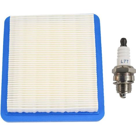 Luftfilter Und Zündkerze Für Briggs & Stratton Rasenmäher. Ersetzt Die Rasenmäherfilter Und -zubehörteile 491588s, 399959, 491588 Und 494245.
