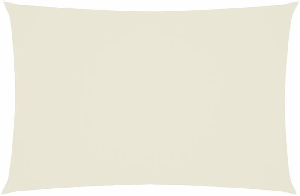Rechteckiges Sonnensegel Aus Oxford-gewebe, 2 X 4 M, Cremefarben