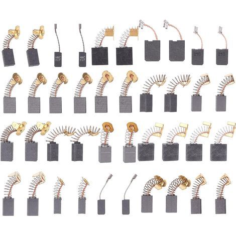 Packung Mit 80 Kohlebürsten Für Elektromotoren, 10 Verschiedene Modelle