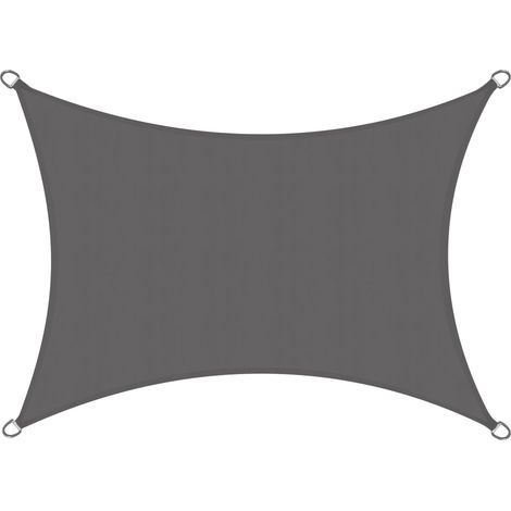 Solvision Ps9 Wasserdichtes Rechteckiges Sonnensegel 4x5m, Anthrazit