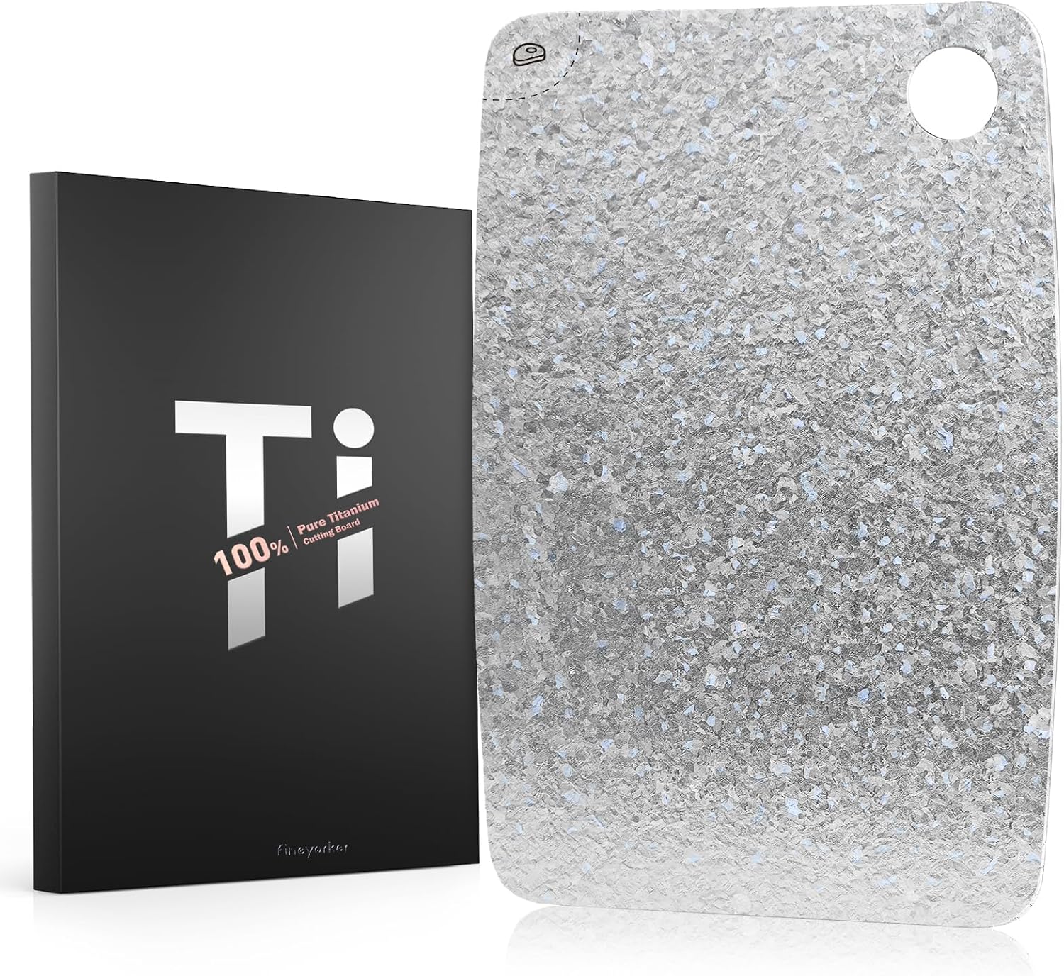 Schneidebrett Aus 100 % Reinem Titan, 30 X 20 Cm Doppelseitiges Schneidebrett Für Fleisch Und Gemüse, Bpa-frei, Spülmaschinenfest, Leicht, Kompakt Und Einfach Zu Reinigen