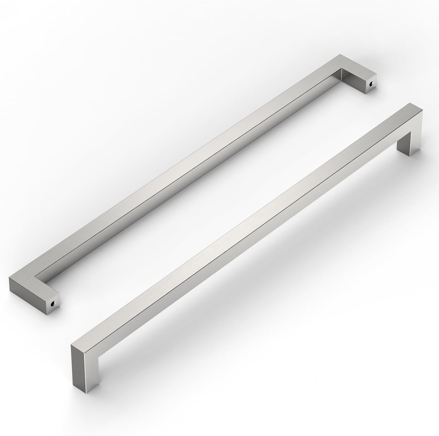 Amerdeco Set Mit 5 Möbelgriffen, 320 Mm Lochabstand, Edelstahl Gebürstet, Nickel, Für Schränke, Schubladen Und Küchenschränke