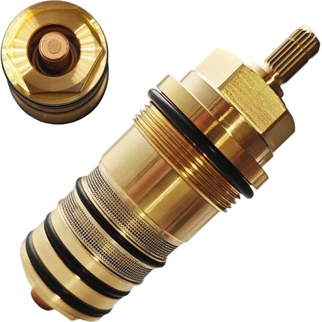 3/4"-thermostatkartusche Aus Messing – Kompatibel Mit Hansgrohe Ecostat – Robuste Konstruktion Für Sicheren Betrieb – Schnelle Installation