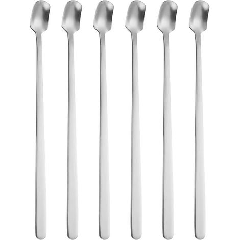 6er-set Teelöffel, Rührlöffel Mit Quadratischem Kopf, Hochwertige Edelstahl-teelöffel, Hochglanzpoliert, Spülmaschinenfest, Für Kaffee