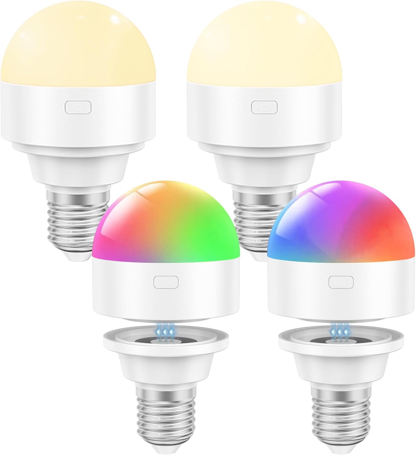 Oumida Wiederaufladbare Glühbirne Mit Kabellosem Magnetladegerät Und Usb-c-anschluss Mit Fernbedienung, E27 Led-lampe Mit Herausnehmbarem Akku 3w 2000mah Für Tischlampen, Außenlampen (4)