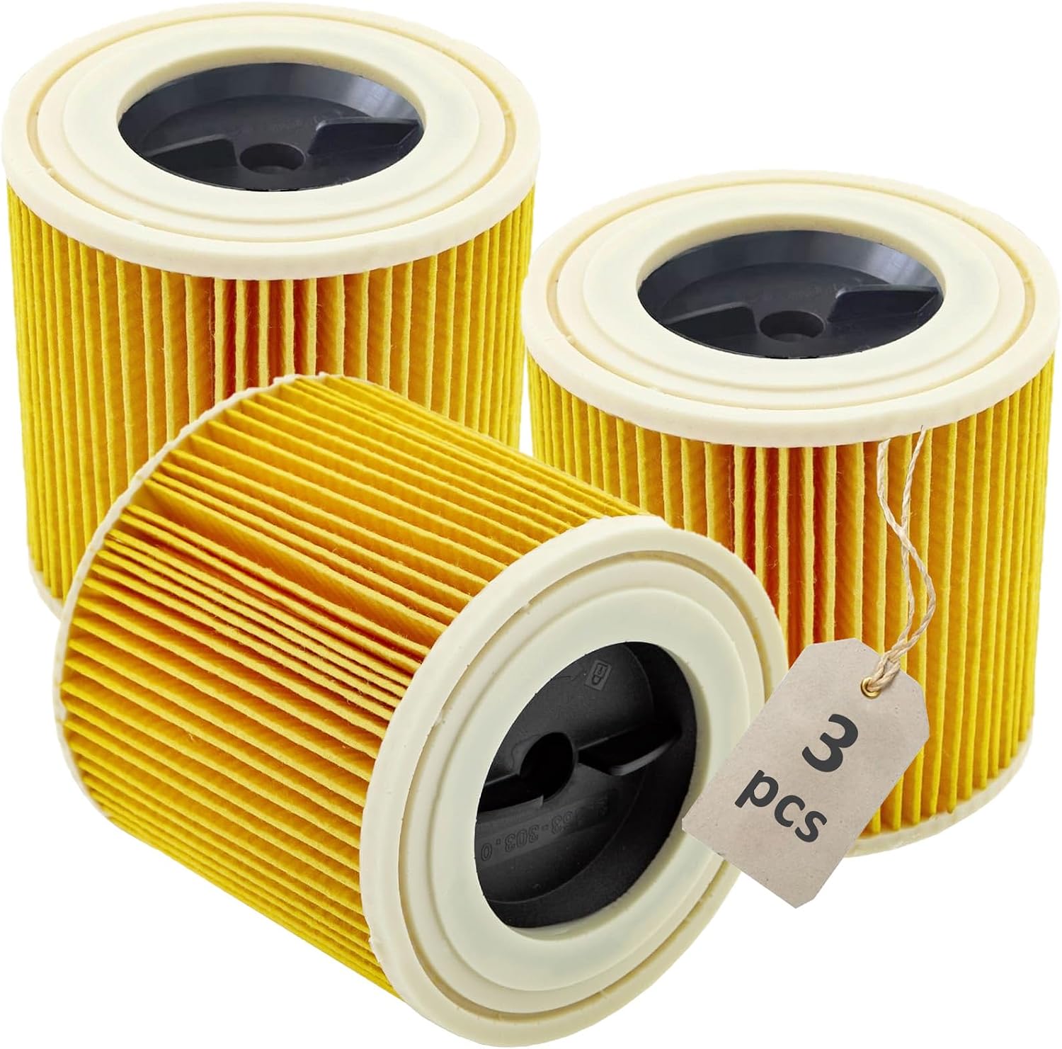 Stück Kfi 3310 Filterpatronen Für Kärcher Nass- Und Trockensauger Wd 2 Plus, Wd 2, Wd3, Wd3s, Kwd 1-3, Se4001, Se4002, Artikelnummer: 2.863-303.0