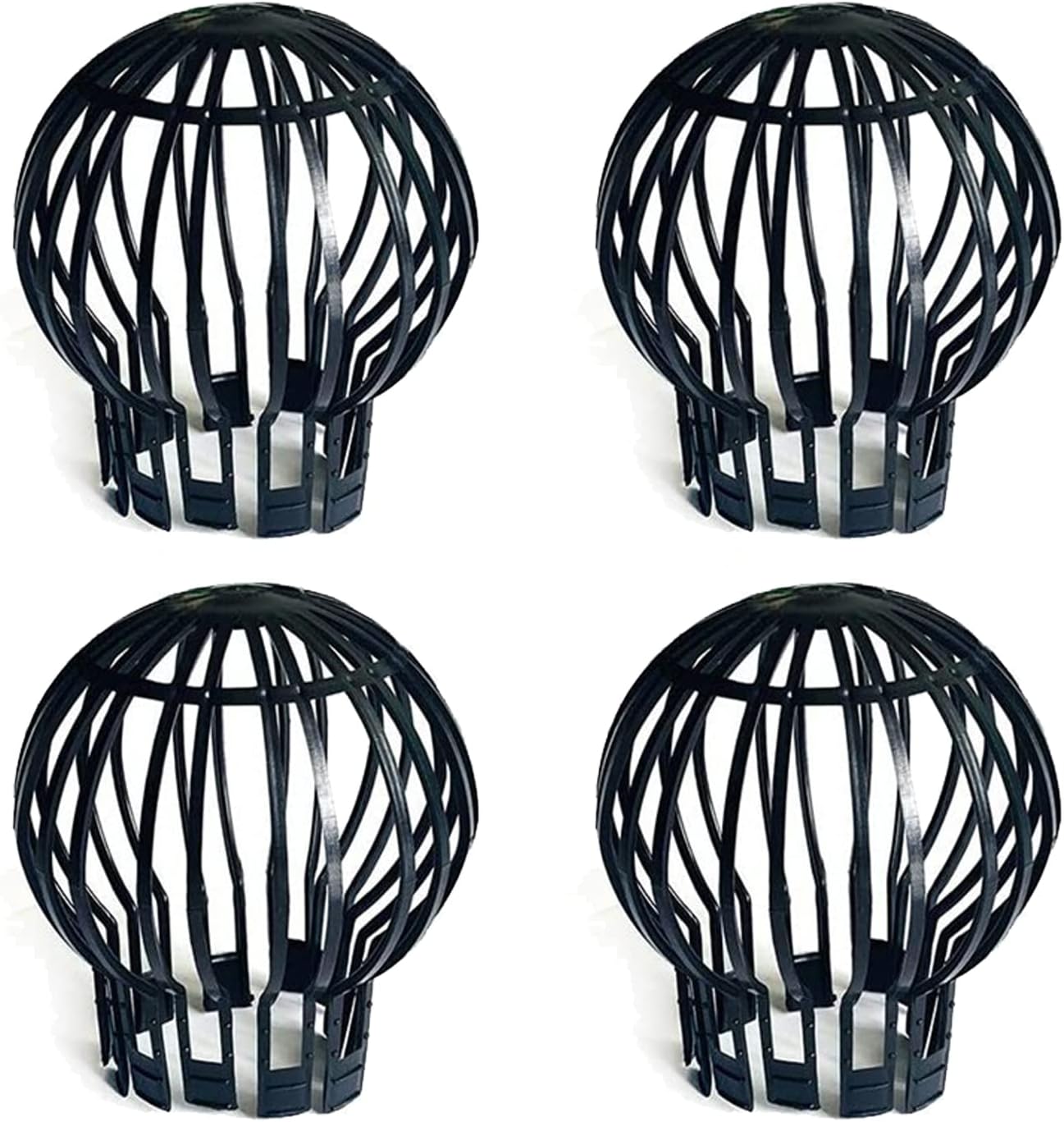 Set Mit 4 Dachrinnenabdeckungen, Flexible Kunststoff-dachrinnenfilter, Dachrinnennetz Hält Dachrinnen Frei Von Laub, Moos, Schlamm Und Anderen Ablagerungen