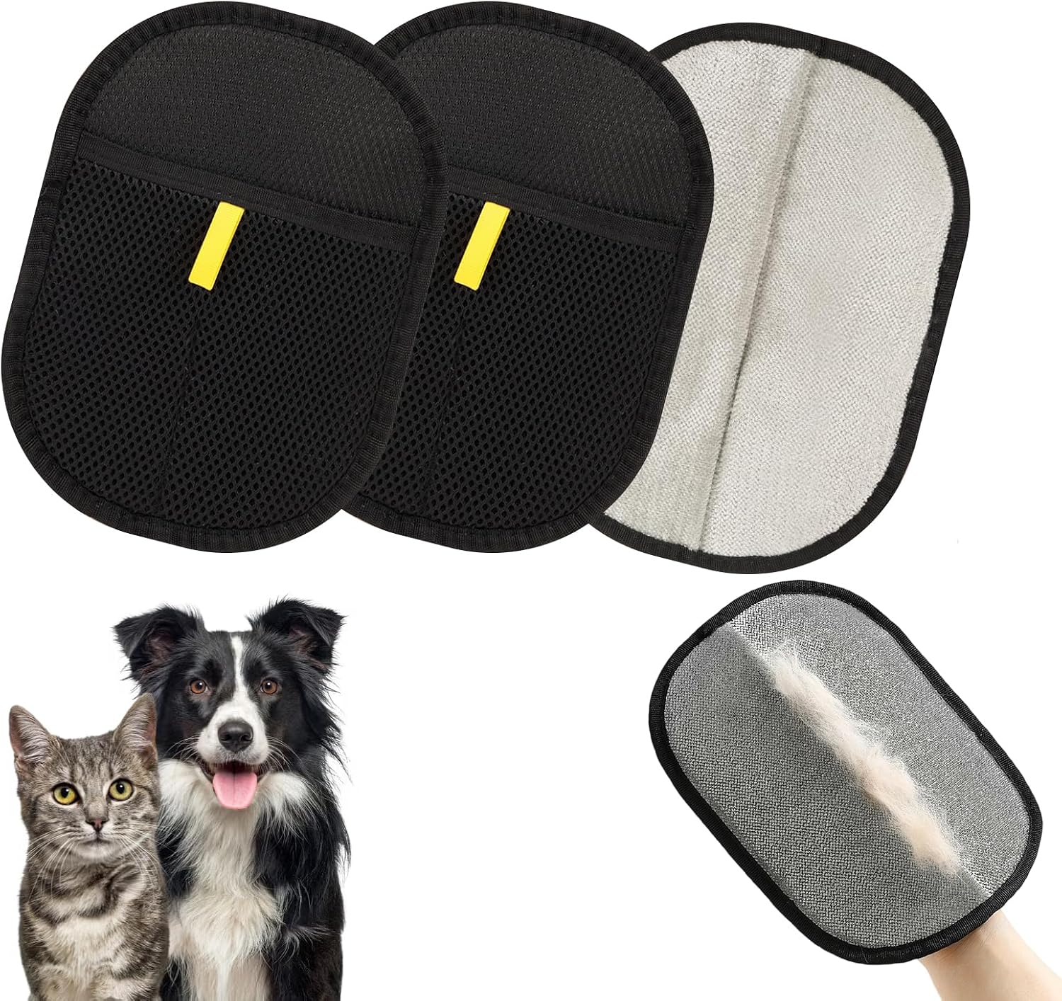 2025 Packung Mit 2 Tierhaarentfernungshandschuhen, Doppelseitig, Wiederverwendbare Magnethandschuhe Für Hunde, Katzen, Sofas, Teppiche, Kleidung (s1)