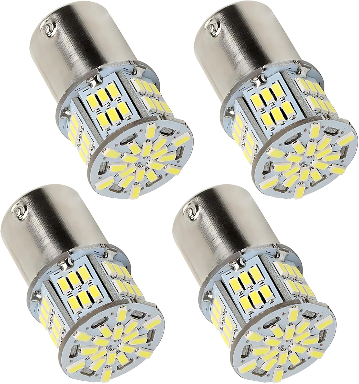 Led-autoleuchten, 4 Stück, 1157 Weiß, 6500–7000 K, P21/5 W, 12 V, Led-brems- Und Parkleuchten Für Auto, Motorrad, Wohnmobil