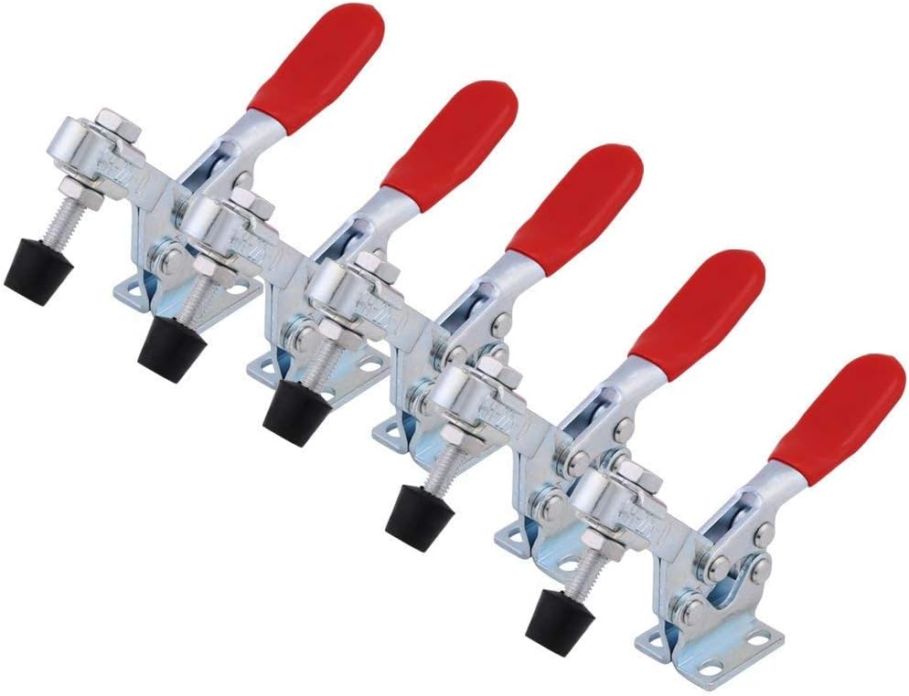 5 Stück Kniehebelklemmen, Knieklemmen, Knieklemmvorrichtungen, Metallbefestigungsklemmen Mit Horizontaler Haltekraft