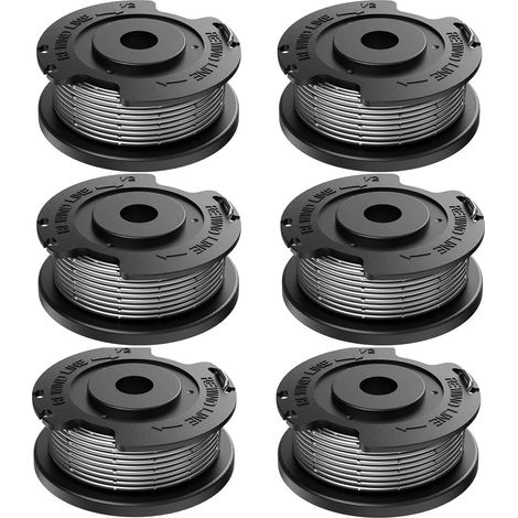 Set Mit 6 Ersatzspulen Und -faden Für Bosch Art 23 Sl / 26 Sl / 2300, Easygrasscut 18, 23, 26, 18-230/18-260, Universalgrasscut 23-450/26-500 (oem F016800569 F016800569 F). 016800 0385)