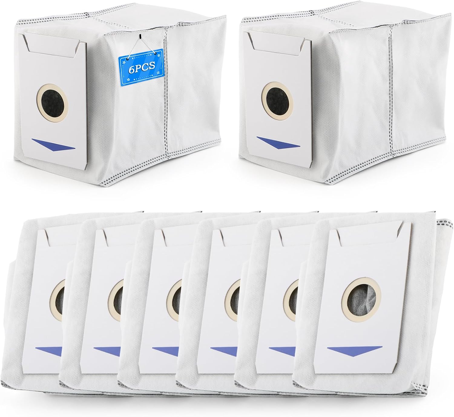6 Staubbeutel Für Ecovacs Deebot T30 Pro Omni/t30 Omni, 6 Staubbeutel Kompatibel Mit Zubehör Für Saugroboter, 3 Liter Fassungsvermögen