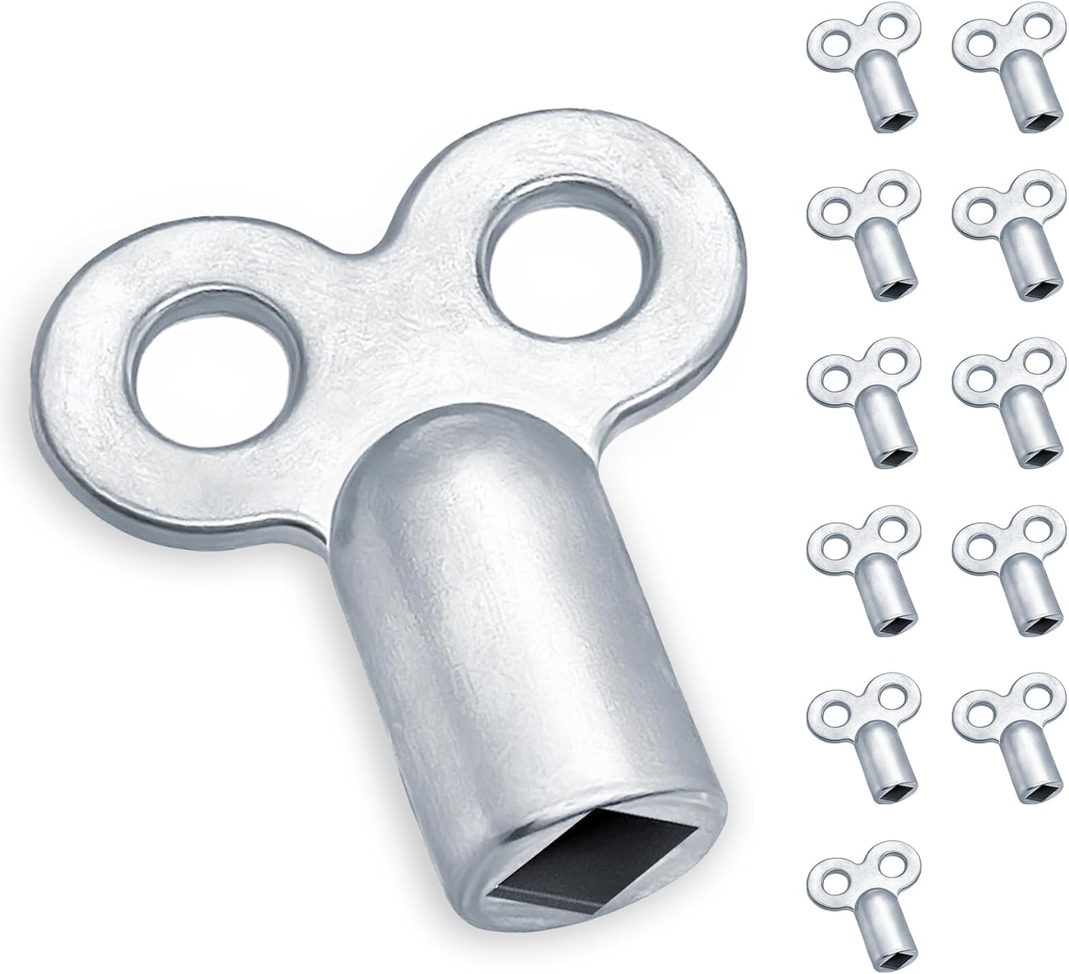 12 Entlüftungsschlüssel Aus Metall – Universeller Schlüssel Für Zentralheizungen – Robuste Zinklegierung – Kompatibel Mit Allen Heizkörpern – Praktisches Heizungszubehör