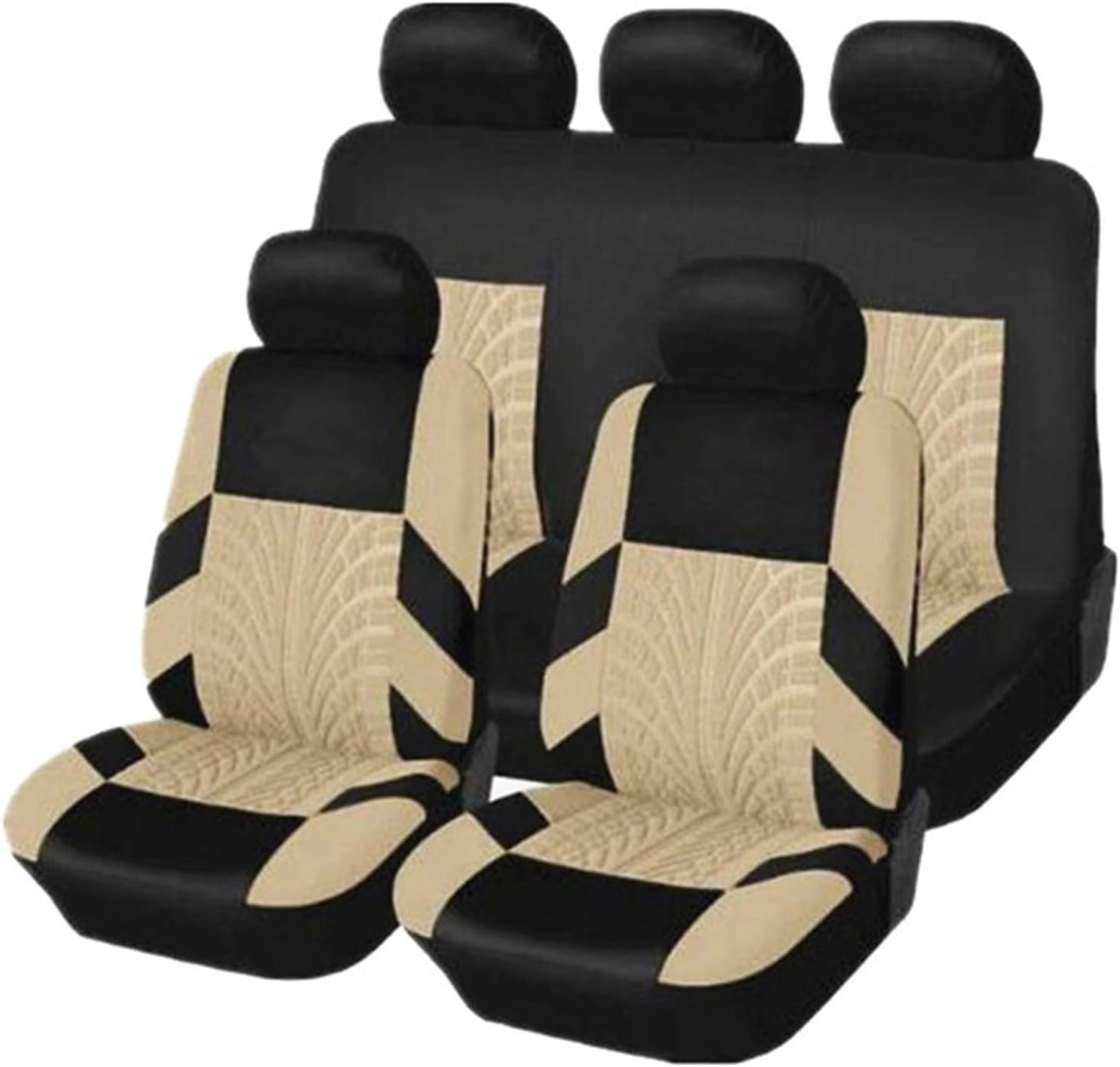 Autositzbezüge Für Jeep Cherokee Kj/kk, Universelle 5-teilige Vorder- Und Rücksitzbezüge, Staubdicht Und Schmutzabweisend, Waschbar – Beige