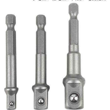 Adapter Für 6 Pfannen In Den Größen 1/4, 1/2, 3/8 Karre – 3-teiliger Sechseckiger Doppel-adapter Für Doppel-klebe-verbindungsstecker Ohne Stift