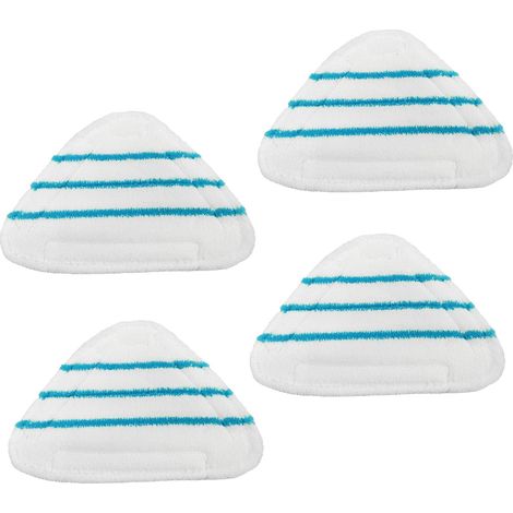 Lot Von 4 Housses/patins Aus Mikrofaser Für Balais-dampfer – Dreieckiges, Universelles Zubehör Für Netto-dampfer – Maschinenwaschbar