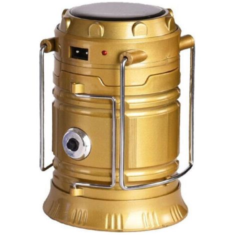 Tragbare Campingleuchte, Gold, 9913,5 Cm, 1 Stück, Wiederaufladbar, Wasserdicht, Wanderlaterne, Campingleuchte Für Zelt.