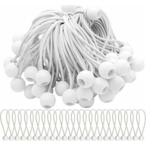Lot Von 40 Elastischen Spannern, Elastischen Schnüren Mit Kugeln, Elastischen Bungee-bungee-elastischen Bällen Für Partyzelte, Zelte, Banner Und Planen – Rw Bungee-seilspanner.