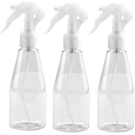 3 Stück Garten-sprühflasche, 200 Ml, Transparentes Sprühgerät Für Gartenarbeit, Reinigung, Friseur