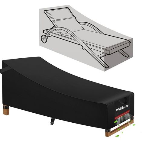 Housse Transat De Housse Salon De Jardin Extérieur Undurchlässiges À L'Eau Anti-uv, Housse De Chaise Longue De Patio Robustes Housse De Chaise Longue En Rotin