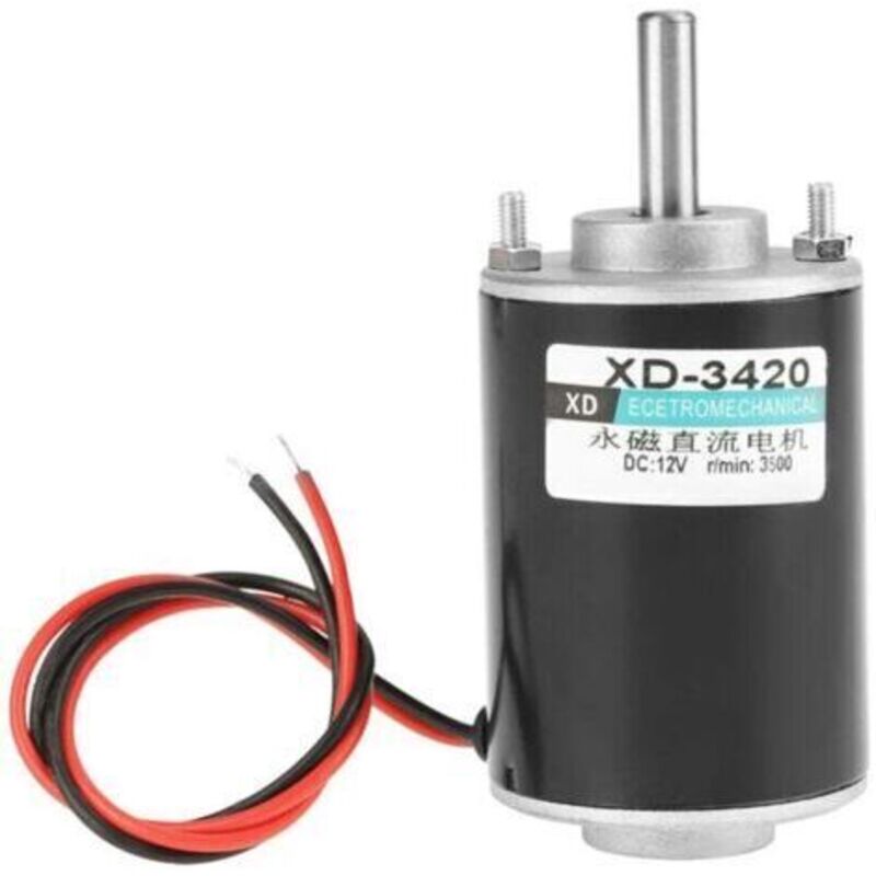 Elektrischer Motor, 12 V Dc, 3500 U/min, Pneumatischer Röhrenmotor, Mini-permanent-motor, Dauerläufer-permanentmotor, Maschinen-cw/ccw-steuerung Für Bastelgenerator