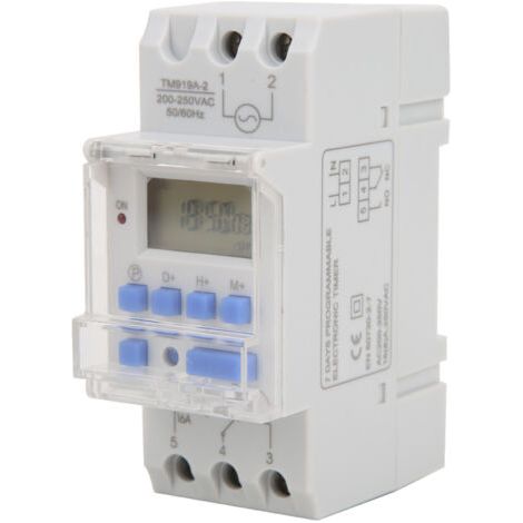 Tm919a-2 200–250 V Ac 16 A Lcd 7 Tage Programmierbarer Digitaler Zeitschalter, Programmierbarer Zeitschalter