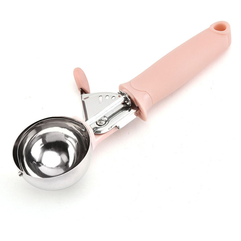 Eislöffel Aus Edelstahl, Rosafarbenes Finish, Solide Und Ergonomisch, Dessertservice