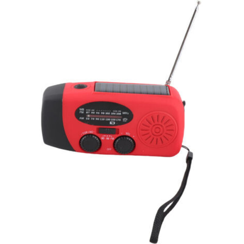 Tragbares Solarradio Mit 2000 Mah, Am/fm, Externer Batterie, Solar- Und Handladegerät, Integrierter Led-taschenlampe Und Leselampe
