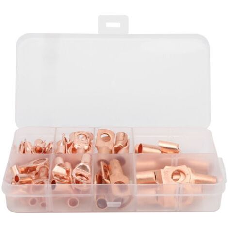 60 Stück Kupfer-ringklemmen, Crimp-stecker Für Elektrokabel, Sc6-sc25-set, Dubuns