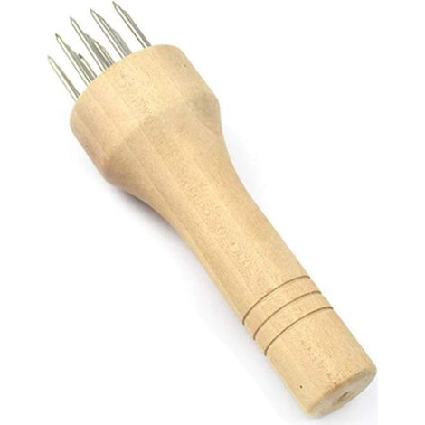 Weiße Schweinslederkappe (holz)