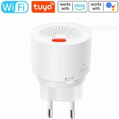 Wifi-gasalarm, Plug-in-detektor Für Brennbare Gase, Kompatibel Mit Der Tuya-app, Erkennt Brennbare Gase Wie Methan Und Butan Für Zuhause Oder Wohnmobil,