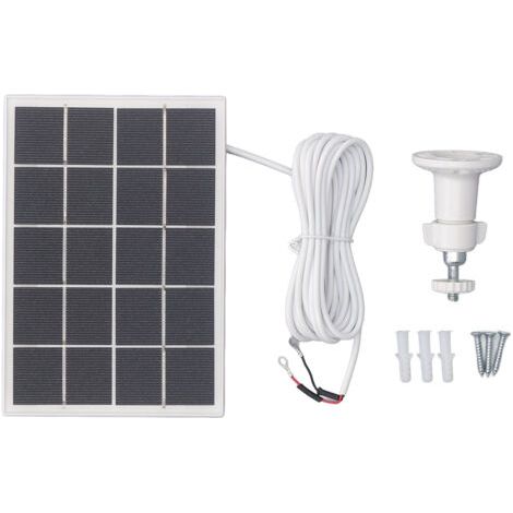 3 W 5 V Solarpanel, Professionelles, Effizientes Monokristallines Silizium-solarpanel-ladegerät Für Outdoor-überwachungskameras, Weiß, Dubuns