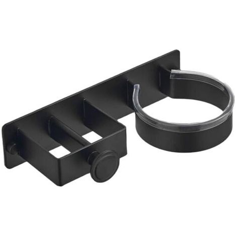 Haartrocknerhalter, Ohne Bohren, Wandmontage, Schwarz.