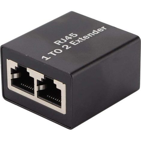 Ethernet-splitter, Rj45-netzwerkanschluss, Adapter, Ethernet-buchse, Verlängerungssplitter, Ein Bis Zwei Splitter