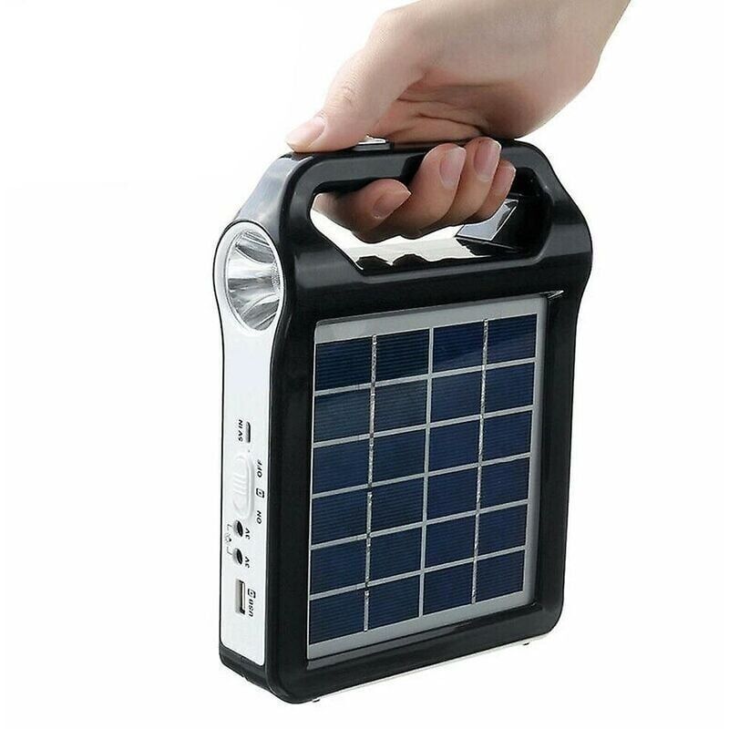Usb-ladegerät Für Solarstrom-generatorsystem, Wiederaufladbarer 6-v-port Mit Solar-stromversorgungs-set Im Lampenhaus