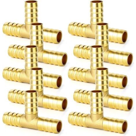 10 Stück Schlauch-t-stück Mit Barb-t-stück, Schlauch-t-stück Mit 3 Stück (10 Mm X 10 Mm X 10 Mm)
