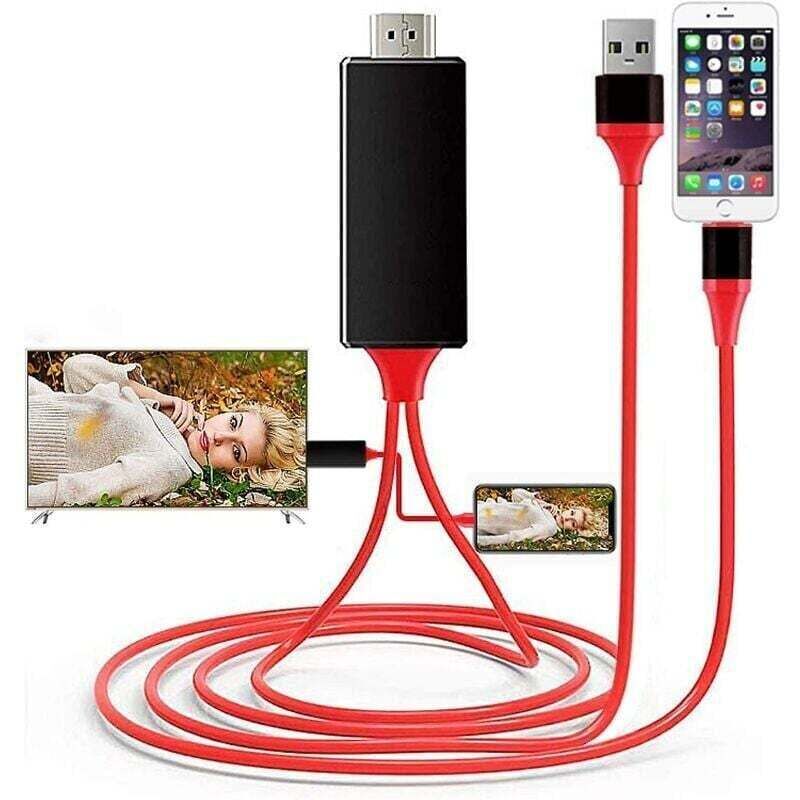 Lightning-zu-hdmi-kabeladapter Rot